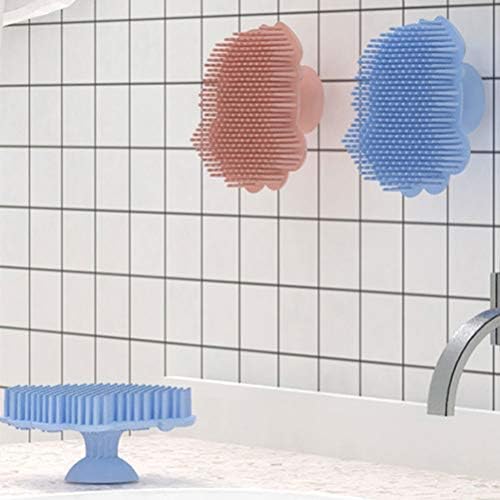 Doitool 2 парчиња ексфолирајќи масирање на силиконски бања за туш за туширање за бебешки деца за деца