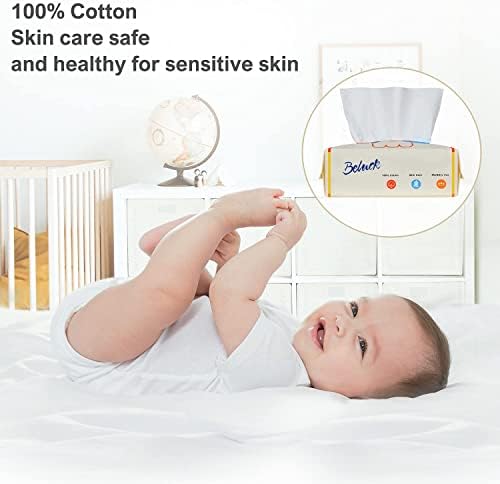 Белак меко памучно ткиво, влажно и суво бебешки марамчиња со големина 7,8x7,8 во, чисти памучни ткива за бебе, незнаени