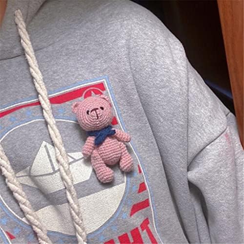 Дуба игла палто џемпер додатоци за џемпер рачно изработени волна капчиња завршен розов подарок
