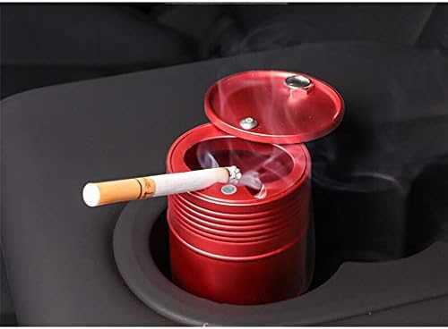 Xiaoheshop Ashtrays за цигари Дома од пепелници метални пепелници со капаци за повеќенаменски материјали за канцеларија за канцеларија,