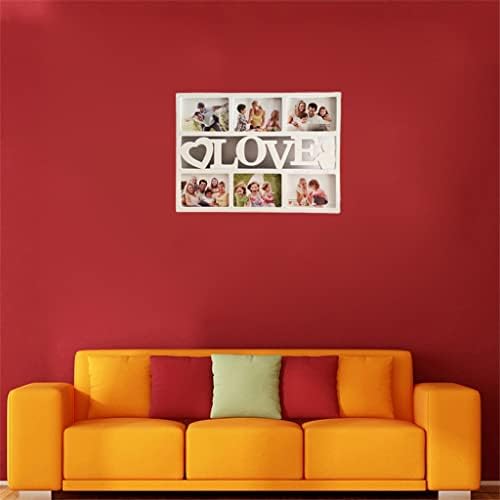 ZCMEB Колаж со слики со рамки со рамки за фотографии за слики, wallидна loveубов со фото рамка прикажува шест слики од 6 инчи