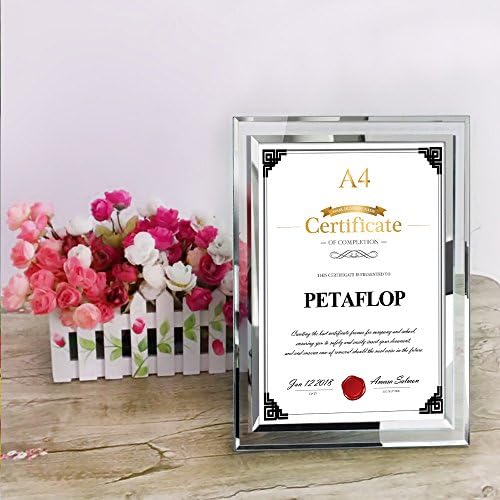 Petaflop A4 Фото рамка стакло сертификат за рамки за рамки Диплома за дипломирање