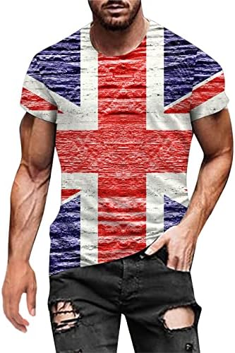 Унија Џек Знаме ВЕЛИКА Британија Велика Британија Британија За Мажи Жени Класичен Краток Ракав О Вратот Лето Секојдневен Маица