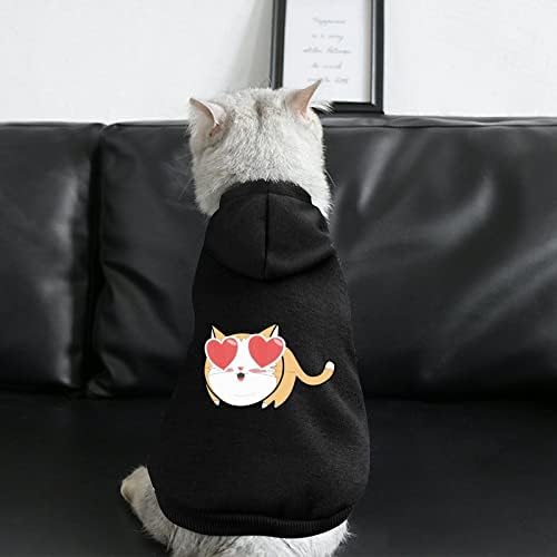 Симпатична мачка мачка и кучиња дуксери меки и топло џемпери за џемпери за џемпери за кучиња за мало средно милениче XL