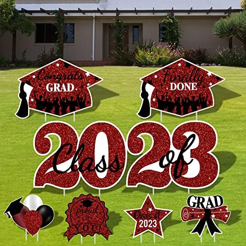 2023 Дипломирање во дворот на дворците украси - Честитки одделение од 2023 година на отворено за тревници - средношколски колеџ за дипломирање