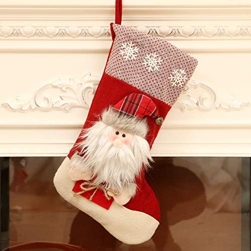 Божиќни украси-украси-орнаменти-картички-чорапи-детски торбички торби-бонбони-бонбони-3-парчиња-случајни образец