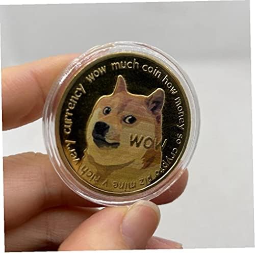 Златни позлатени комеморативни монети на Догекоин слатки кучиња модели сувенири колекција подароци за пријатели