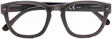 Очила за читање со очи со 5 пакувања Професорот за гроздобер стил на пролетта, шарки со компјутерски очила +4.0
