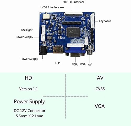 HDMI VGA 2AV LVDS Контролер Одбор 30 пин за 1440x900 B154PW01 LP154WP1 LP171WP4 LTN170X2 L02 B170PW06 15.4 17 1CCFL LCD екран