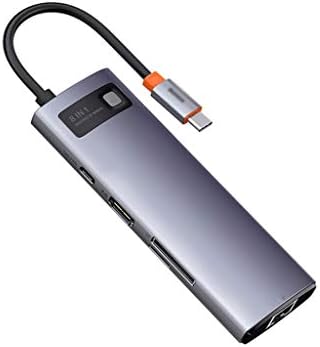 KJHD 8 Во 1 ТИП C ЦЕНТАР USB C Центар Sd Читач PD 100w Полнач USB 3.0 Центар Приклучок Станица Сплитер