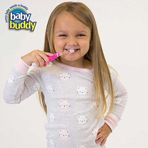 Брилијантна детска четка за заби од бебешки другар - глави за замена, розова, 4count