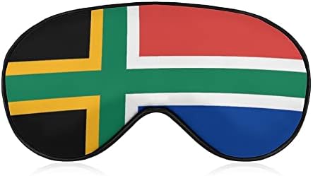 Јужноафриканско Нордиско Вкрстено Знаме Мека Маска За Очи Покријте Ефикасно Засенчување Удобност На Очите Маска за Спиење Со Еластичен