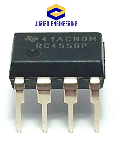 Juried Engineering RC4558P RC4558 4558 Двојна оперативна засилувач IC Breadboard-Friendly DIP-8
