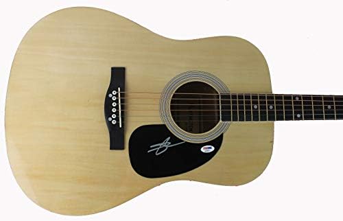 Автентичен музичар од ориз од ориз, автентична потпишана акустична гитара PSA/DNA AA86653