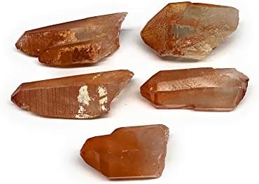 Watangems 5 парчиња, 38,2 g, 1 - 1,5 Мал природен црвен кварц кристал прекинат, примероци од минерали, скапоцен камен, Reiki Energy, метафизички,