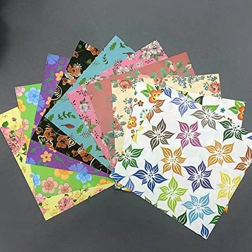 Wxynhhd 60pcs обоени цветни оригами двострани шема за печатење DIY рачно изработени материјали за среќа со везда