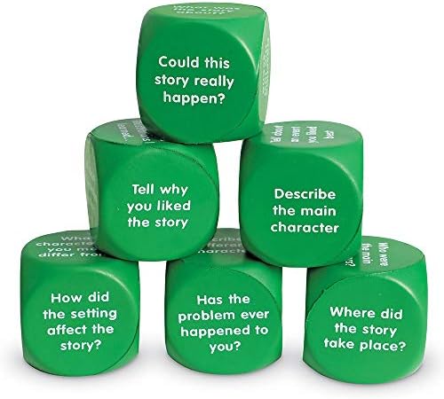 Ресурси за учење прераскажуваат приказни коцки, 6 коцки од пена, разбирање за читање и слушање, сет од 6, оценки 1+, на возраст