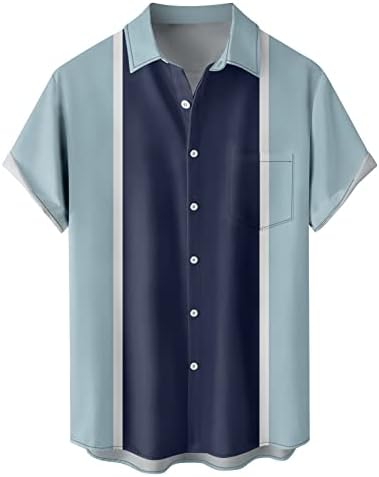 2023 Нови мажи летни тренд кошули за печатење со кратки ракави кошули со блуза врвна лабава памучна полиестер