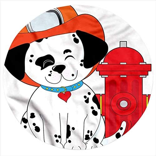 Frannel Flannel Fireman Flannel, Dalmatian Curfighter Puppy Printed Soft Mofting Blacke, Baby Baby Swaddle Swaddle, за креветчето или шетачот,