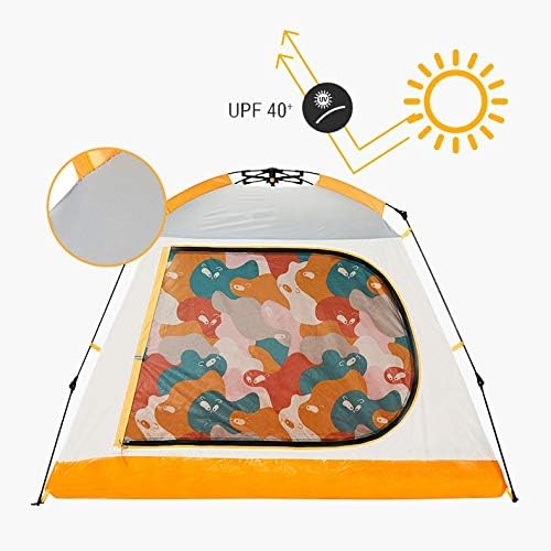 ZQXMH шатор на отворено кампување задебелена опрема за кампување Автоматско отворање на брзина Отворање двојно 4 лица сончање