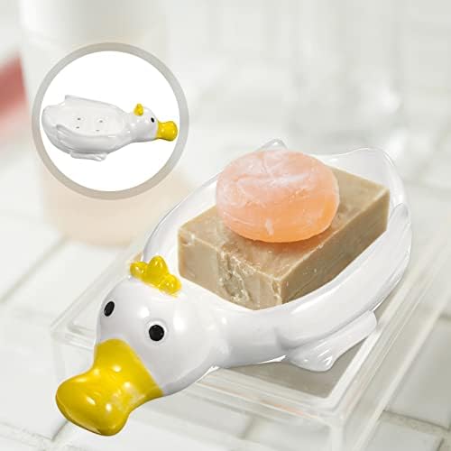 Zerodeko туш сапун држач за сапун за туширање керамички животински сапун сапун сапун сапун држач за сапун