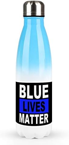 Сини животи материи 17oz Спортско шише со вода од не'рѓосувачки челик изолирана спортска колба за еднократно количество на кола