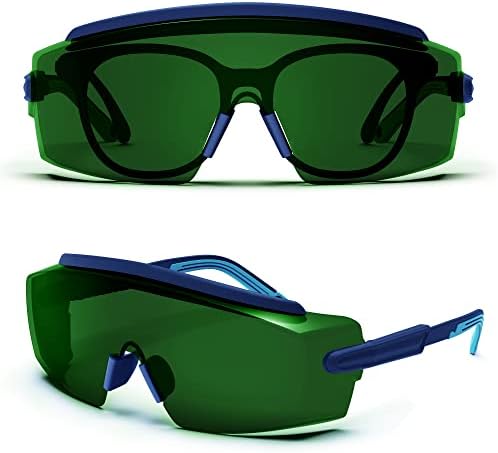 Безбедносни очила Meigix Laser над очила, IPL 200NM-2000NM Очила за заштита на очите за заварување на ласерско отстранување на влакна за отстранување