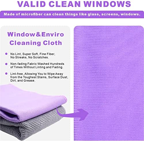 Прозорец Чистење Крпа &засилувач; Enviro Крпа, Основни Пакет Прозорец Крпа &засилувач; Enviro Крпа. За Чистење На Домот, автомобилот,