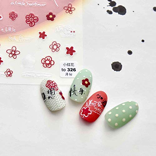Прекрасни само-лепени ултра тенки јапонски нокти за слајдови на ноктите DIY декорации за нокти 5д налепници за уметност на ноктите