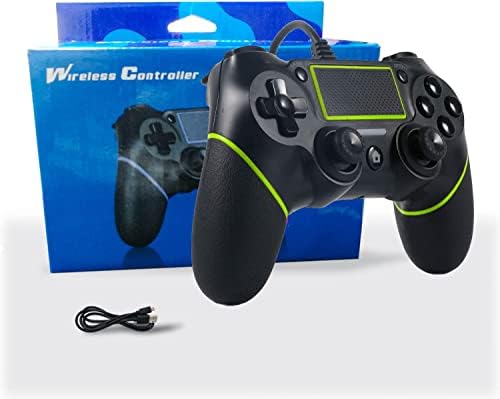 Controller Sefitopher Wired Controller компатибилен за PS4 PlayStation 4/Pro/Slim/PC/лаптоп со функции како што се вибрации, индикатор
