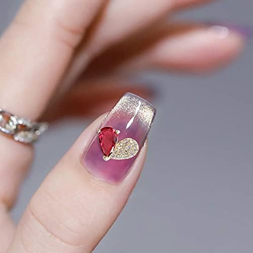 DIY занаетчиски обетки што прават скапоцени камења сјајни срцеви нокти привлечни 3Д украси за украсување на ноктите за украси за накит Маникир