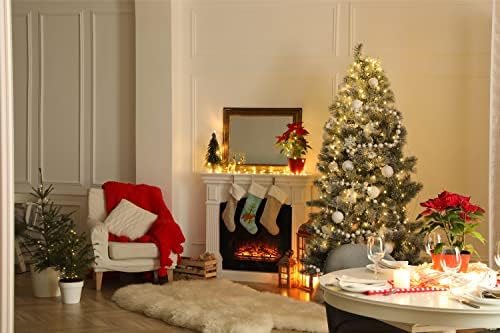 Богатства на Каролина BB9243CS црвена лисица Божиќно божиќно порибување, чај, камин што виси чорапи Божиќна сезона Декора за