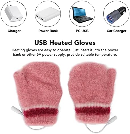 Без електрични загреани нараквици, ракавици Електрични перничиња USB загреани нараквици со двојно еднострано загревање чуваат топло