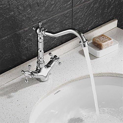 Faucet xyyxdd, модерен бакар топла и ладна вода басен тапа за миење тапа тапа за мијалник за мијалник за бања