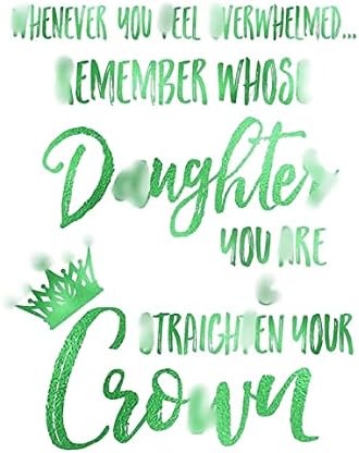 Постер за декорирање на простории за тинејџери | Секогаш кога се чувствувате презаситени, запомнете чија ќерка сте и исправете ја круната | работи за тинејџери |
