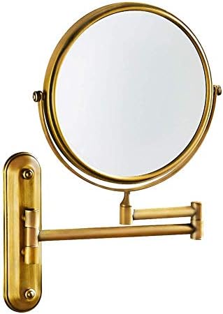 Htllt Beauty Smapup Mirror Double Mirrormagnification Swivel Panch Free Flexible Flxible Barior Mirror, одвоен брз магла wallид монтиран