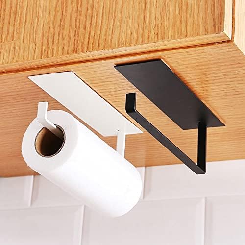 Држач за хартиена пешкир за кујна за кујна само-лепена решетка за хартија за хартија држач за хартија за хартија за хартија