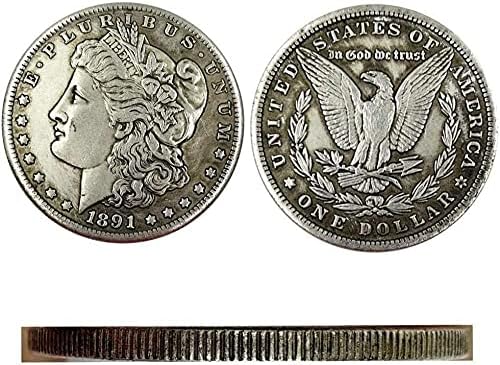Американска трговска сребрена монета Морган сребрен долар 1891 странски орел странски антички монети сребрени рунда колекција