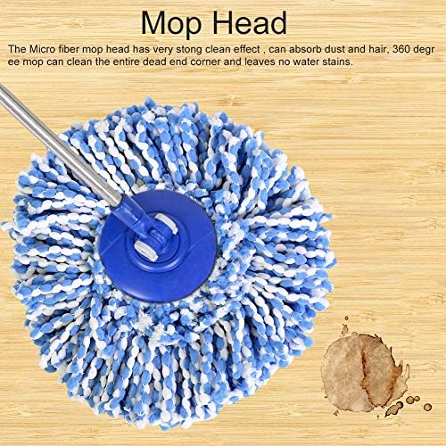 Haofy Spin Mop Refill Microfiber Microfiber Spinning Round Mop Gead замена за 360 степени магичен моп