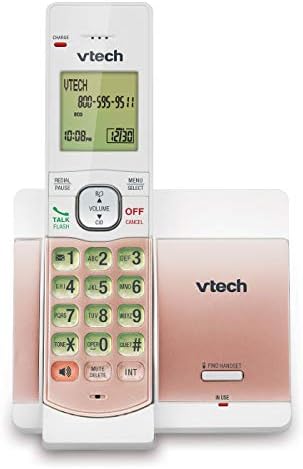 VTech CS5119-17 Dect 6.0 Exprognable Conderless Телефон со лична карта/повик на повик - розово злато розово розово