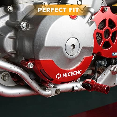 NICECNC го надгради заштитниот заштитник на црвениот алтернатор 6061-T6 алуминиум за засилувач компатибилен со Honda XR650L 1993-2023