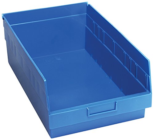 КВАНТНО Складирање QSB210BL 8-Пакување 6 Висечки Пластични Контејнери За Складирање На Корпи За Отпадоци, 17-7/8 x 11-1/8 x 6, Сина