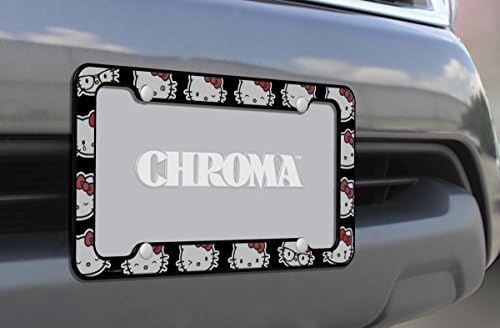 Chroma Graphics 42558 Hello Kitty Emoji Heads Пластична рамка, 12.5x6.25x0.2, црна/бела/црвена боја