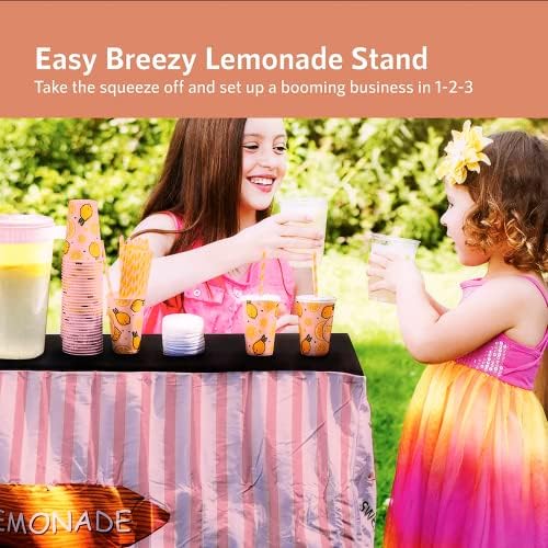 Производи на Горна Мидленд Производи за лимонада за резерви | Покрив на табелата со лимонада | 50 чаши од лимонада капачиња од сламки