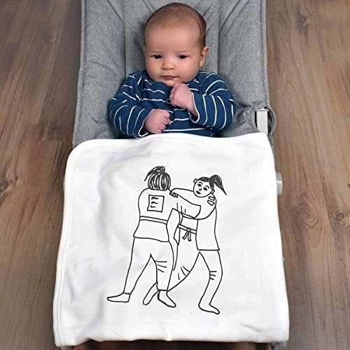Азиеда „карате натпревар“ памучно бебе ќебе / шал