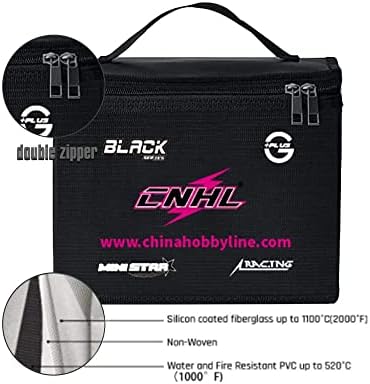 CNHL Lipo Safe Bag Fireproof ExplofionProfuf Safe Bage Голем капацитет за складирање на батерии LIPO и полнење на голем простор високо цврст чувар