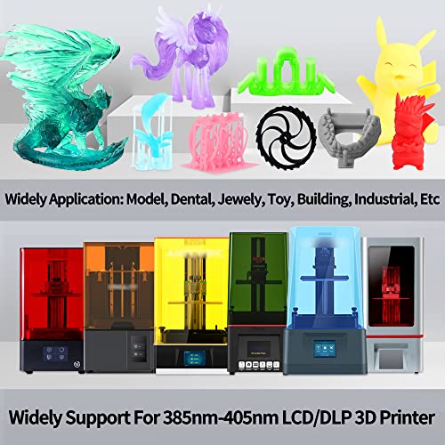 3Д ригиден пакет со цврста смола, популарна 3 бои бела/црна/сива 3Д смола, поддршка за 385NM-405NM LCP/DLP/SLA 3Д печатач, секое