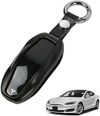LMZX Tesla Model S/3/Y клуч за клучеви на капакот на тастатурата на тастатурата Алуминиумски метал за моделот Tesla Model 3 Model y Smart