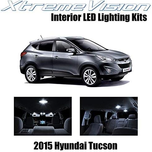 XtremeVision Ентериер ПРЕДВОДЕНА За Hyundai Tucson 2015+ Чиста Бела Внатрешни РАБОТИ LED Комплет + Алатка За Инсталација