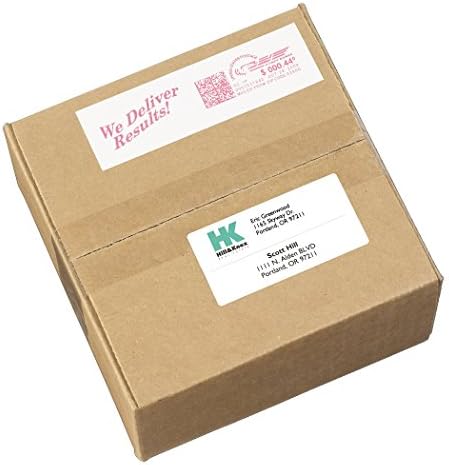 Етикети со мерачи на Ејвори Поштенски мерачи за лична пошта, 1,5 x 2,75, бело, етикети со мерачи од 160 пошта